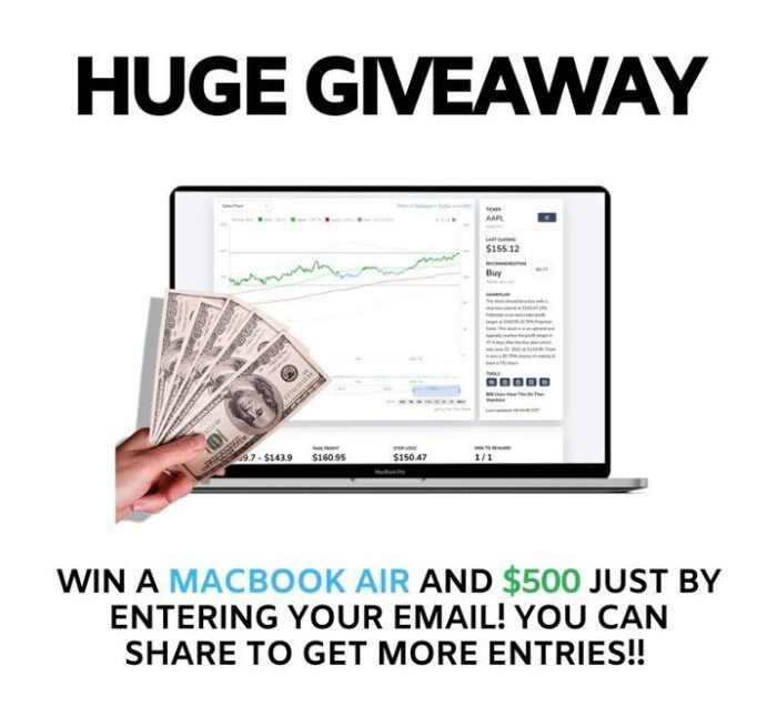 Win Macbook Air + 500 Giveaway 2024