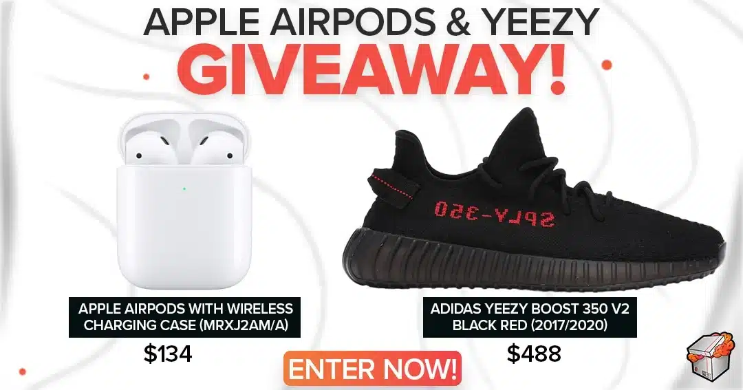 Lootie.com | Airpods + Yeezy Boost 350 V2 BLACK RED - GIVEAWAY