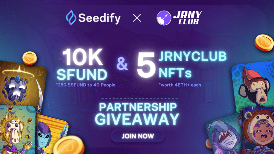 Win 5 JRNY Club NFTs & 10K $SFUND Giveaway