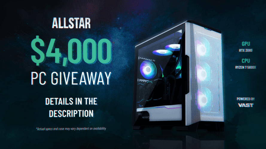 Win $4000 RTX 3080 Gaming PC Giveaway | Allstar