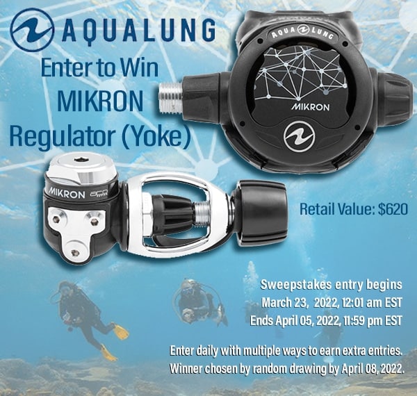 Win One Aqua Lung Mikron Sweepstakes