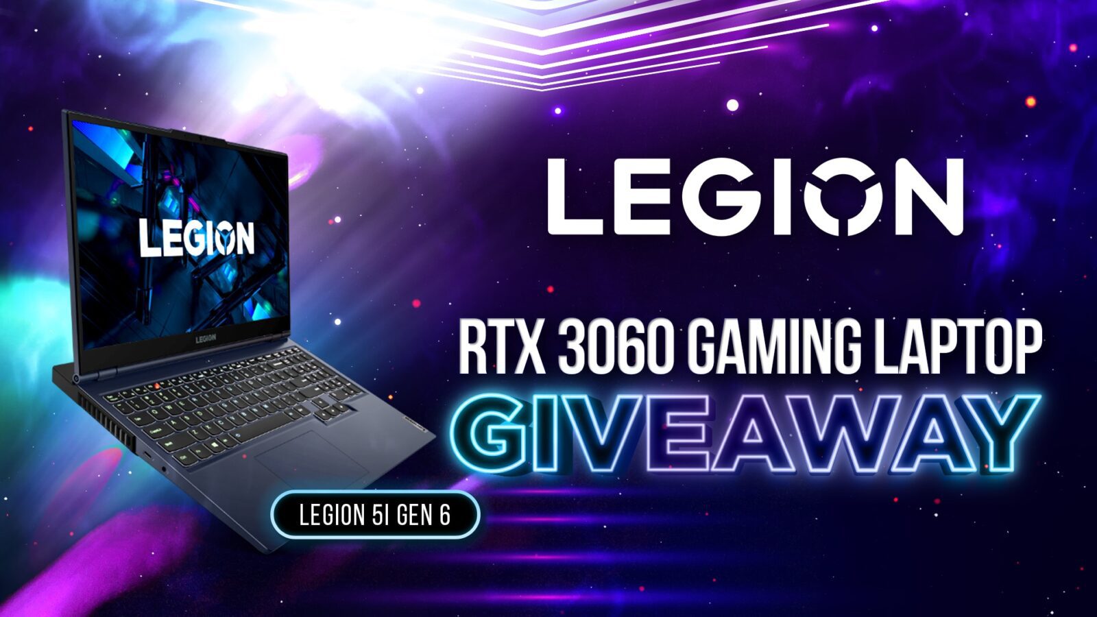 Win Legion RTX 3060 Gaming Laptop Giveaway 2024