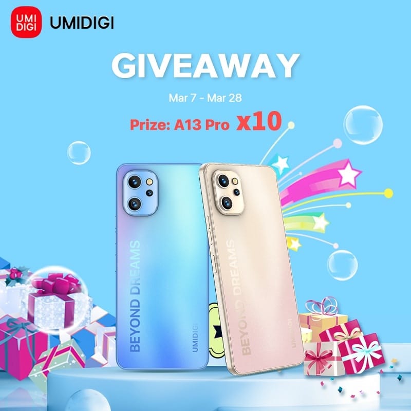 Win 10 Umidigi A13 Pro Smartphone Giveaway