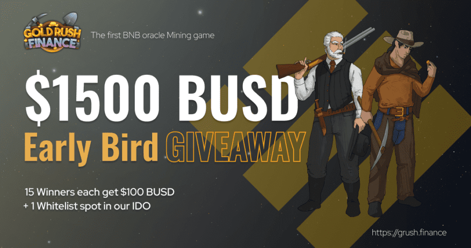 Win $1500 BUSD Giveaway for 15 Winners