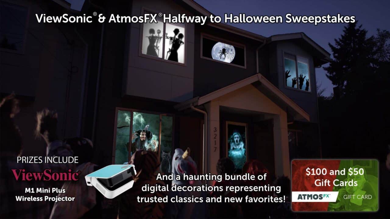 Win AtmosFX & ViewSonic Halfway to Halloween Sweepstakes