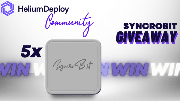 Win 5 Helium SyncroBit Miners Giveaway ($4,575 Value)