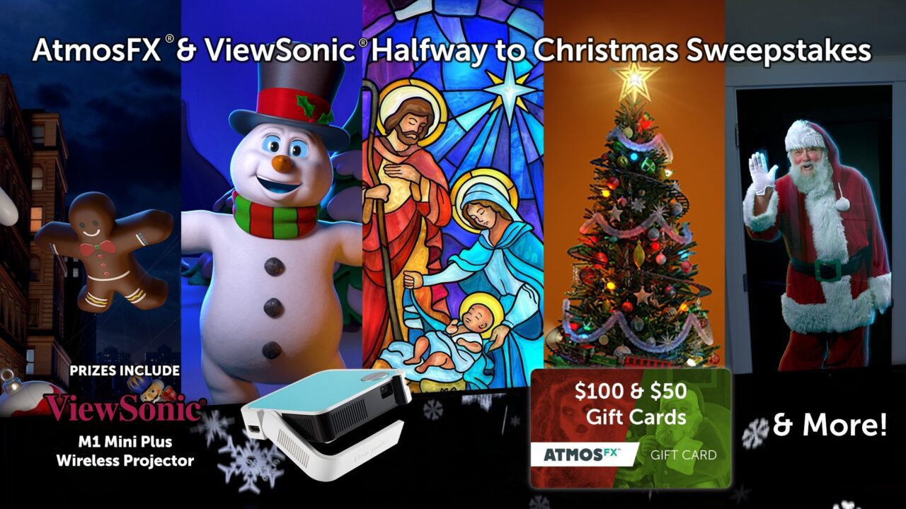 Win AtmosFX & ViewSonic Halfway to Christmas Sweepstakes