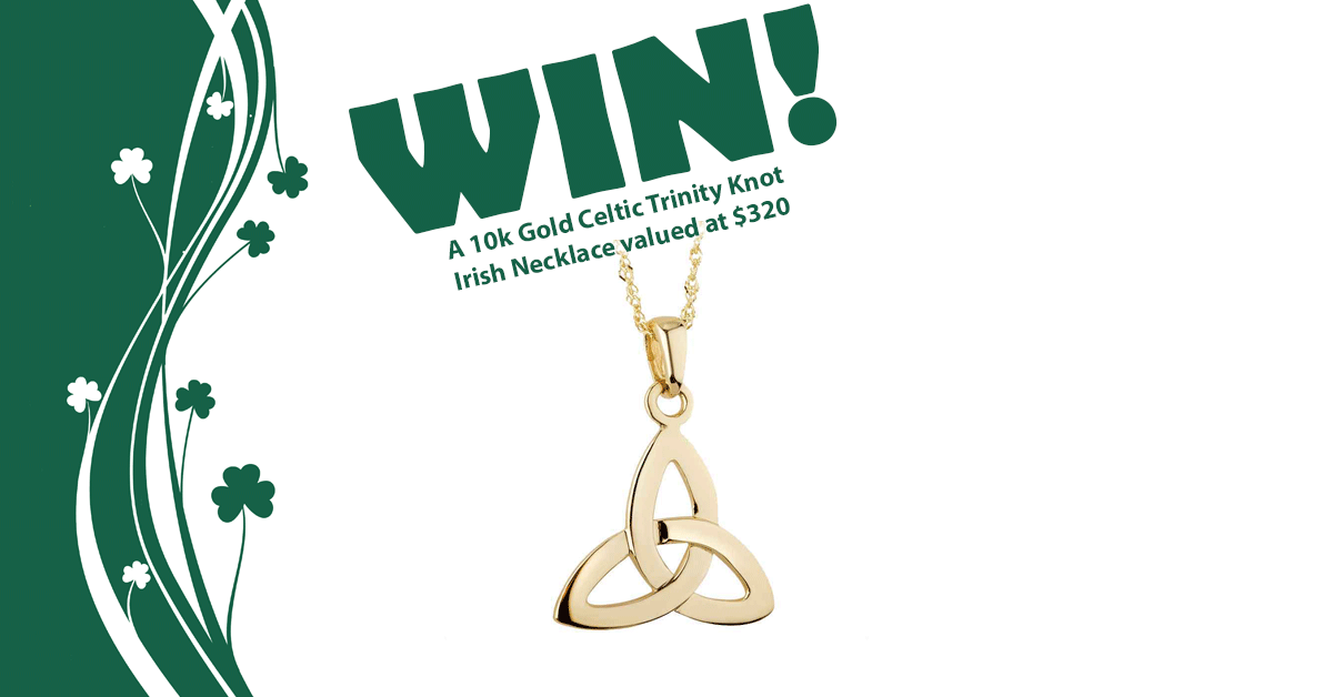 Win 10K Gold Celtic Trinity Knot Necklace Giveaway ($320 Value)