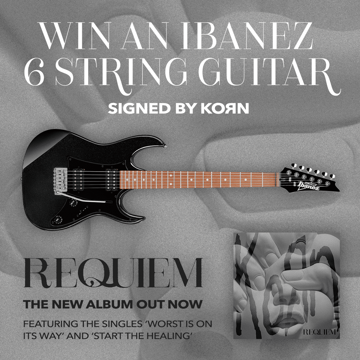 Win Signed Ibanez Guitar from Korn
