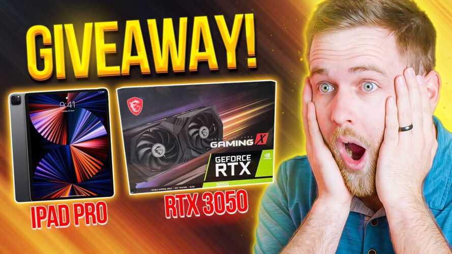 Win RTX 3050 Graphic Card & Apple iPad Pro Giveaway