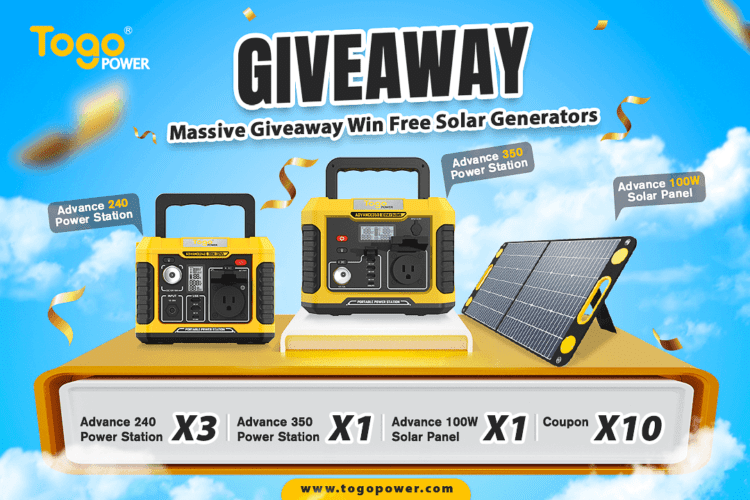 Win Free Togo Power Solar Generators Giveaway