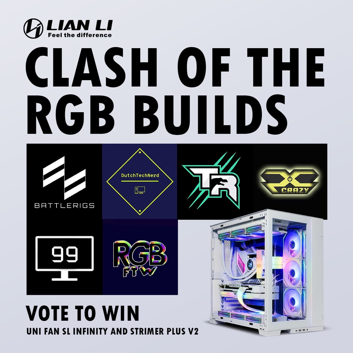 Win Lian Li Clash of the RGB PC Builds Giveaway