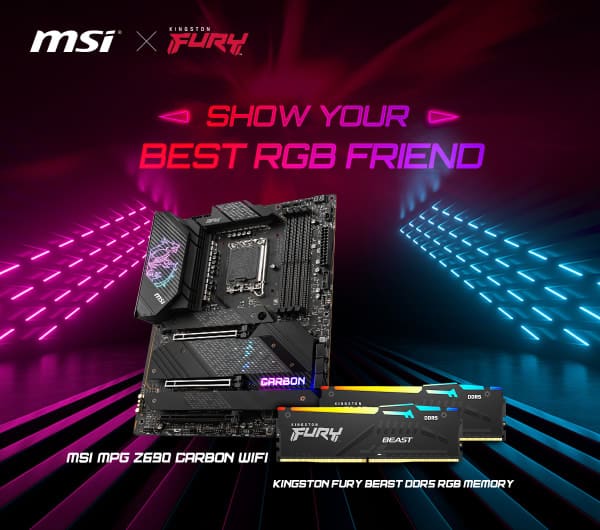Win MSI X Kingston Fury Show Your Best RGB Friend Giveaway