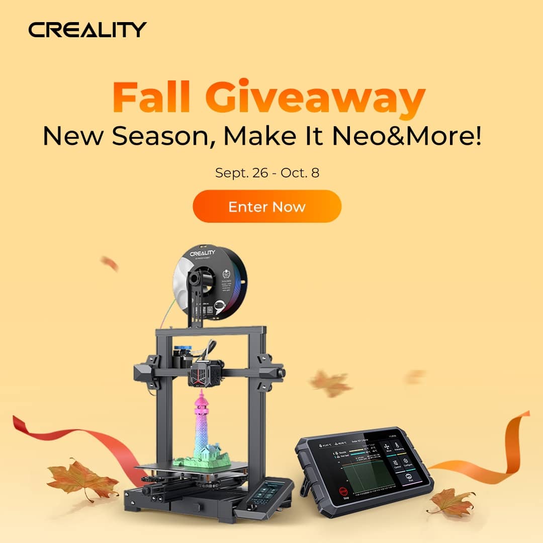 Win Creality 3D Printers Fall Giveaway