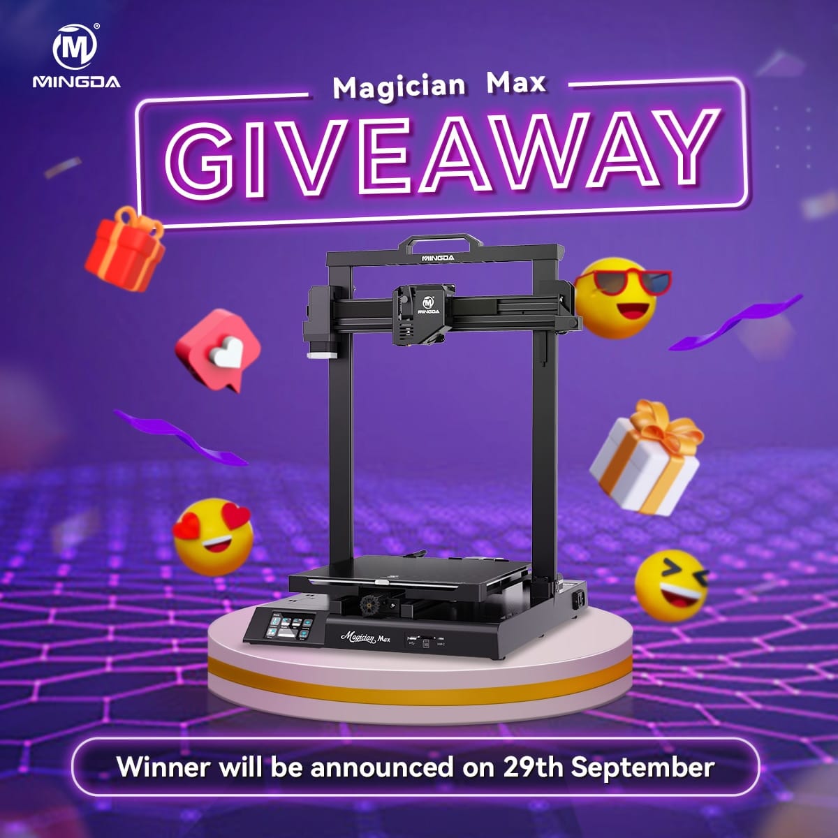 Win Mingda Magician Max 3D Printer Giveaway