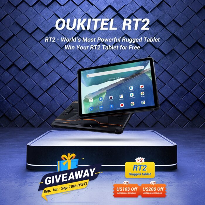 Win Oukitel RT2 Rugged Tablet Giveaway 2024