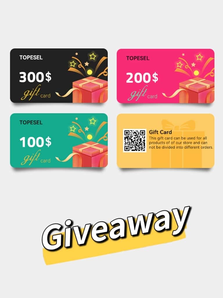 Win $600 Topesel Gift Card Giveaway