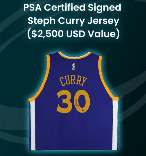 Win Signed Steph Curry Jersey Giveaway ($2500+ Value)