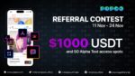 Win $1000 USDT Popoo Referral Contest