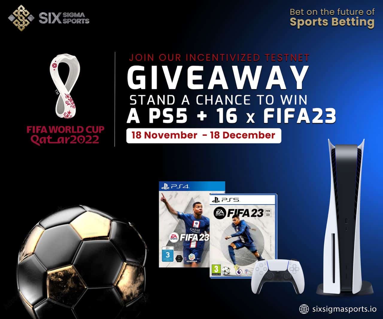 Win PS5 & FIFA 2023 Games Giveaway | Six Sigma Sports
