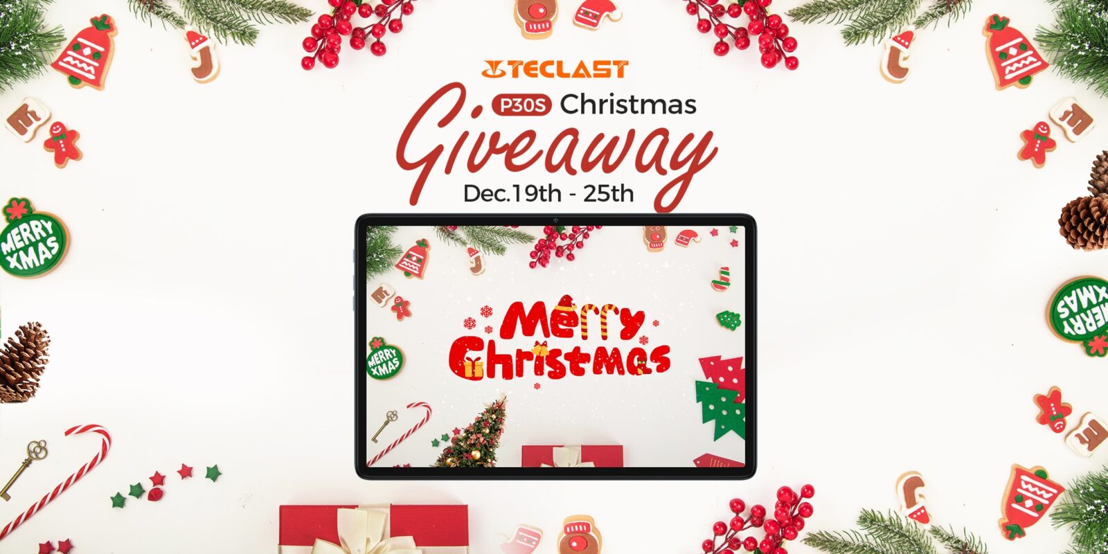 Teclast P30S Tablet Santa Giveaway 2022 2024