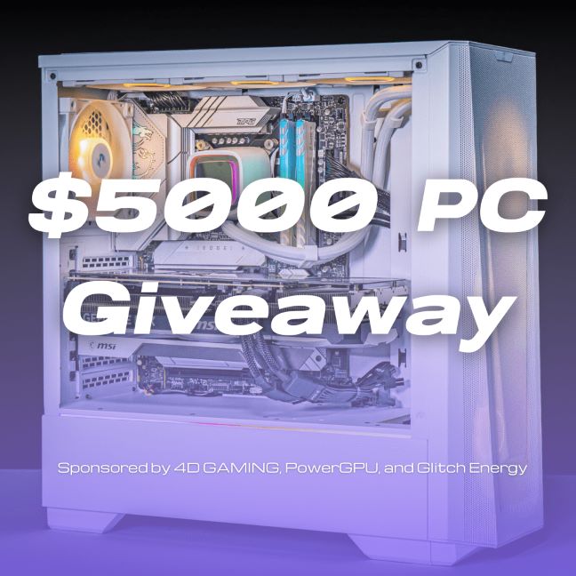 Win $5000 RTX 4080 Gaming PC Built Giveaway