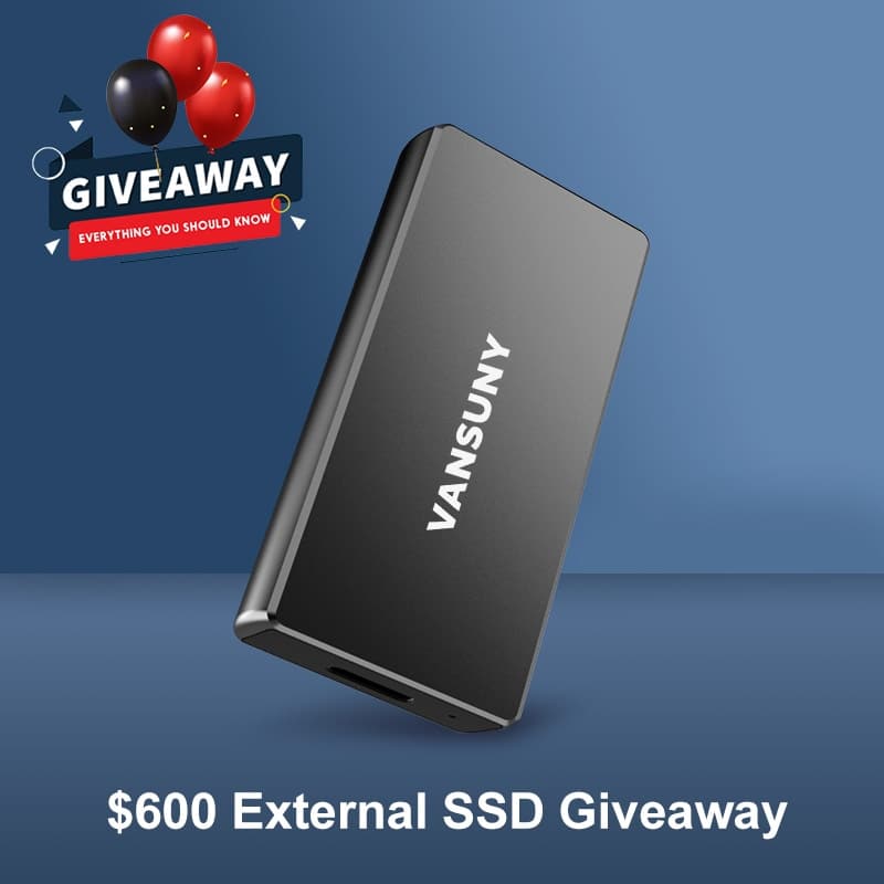 Win $600 500GB External SSD Prize Pack Giveaway