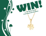 Win 14K Yellow Gold Irish Shamrock Necklace Giveaway