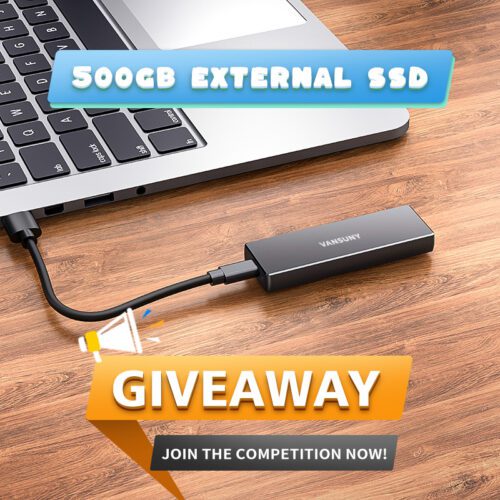 Win a $600 500GB External SSD Giveaway | Vansuny