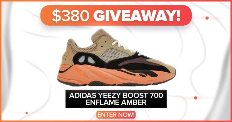 Win Adidas Yeezy Boost 700 Enflame Amber Giveaway