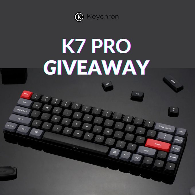 Win Keychron K7 Pro Mechanical Keyboard Giveaway