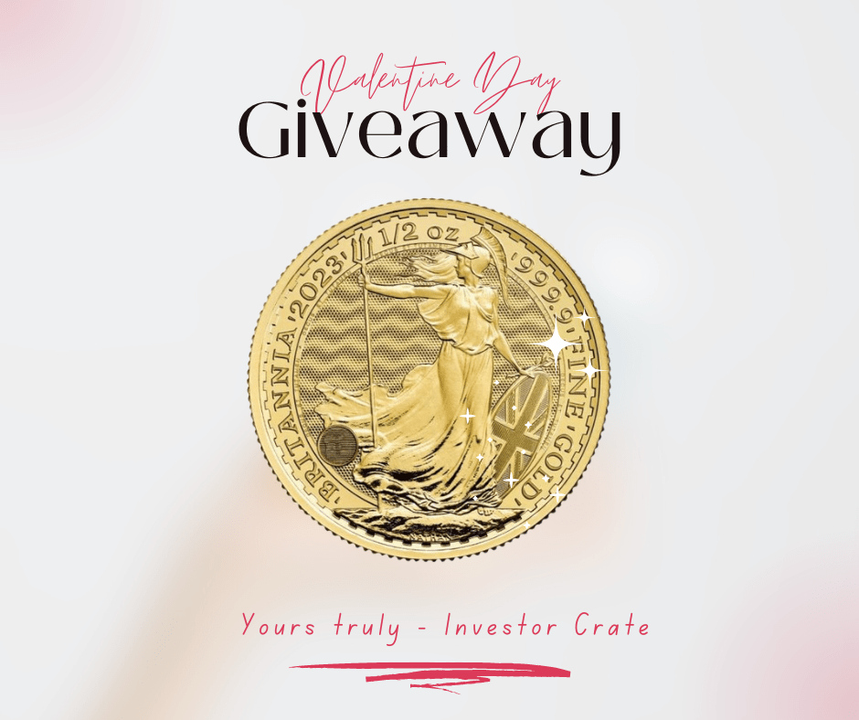 InvestorCrate.com - Valentine's Day Gold Coin Giveaway