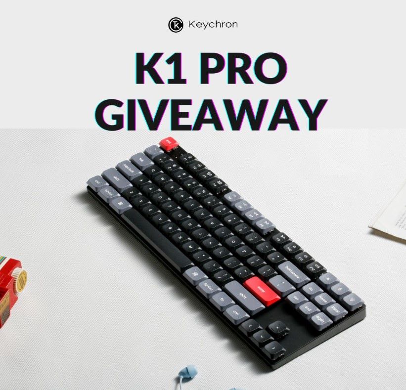 Win Keychron K1 Pro Mechanical Keyboard Giveaway
