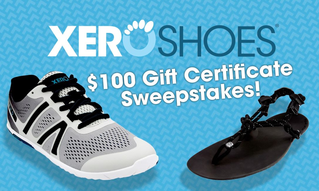Xero Shoes $100 Gift Certificate Sweepstakes