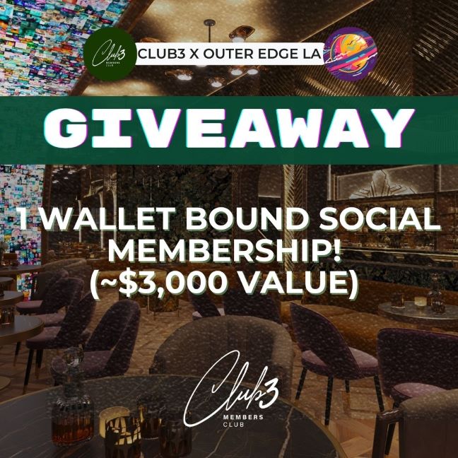 Club 3 X Outer Edge $3000 Giveaway