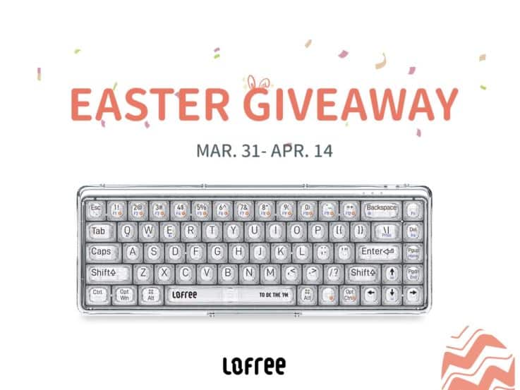 1% Transparent Keyboard - Lofree Easter Giveaway