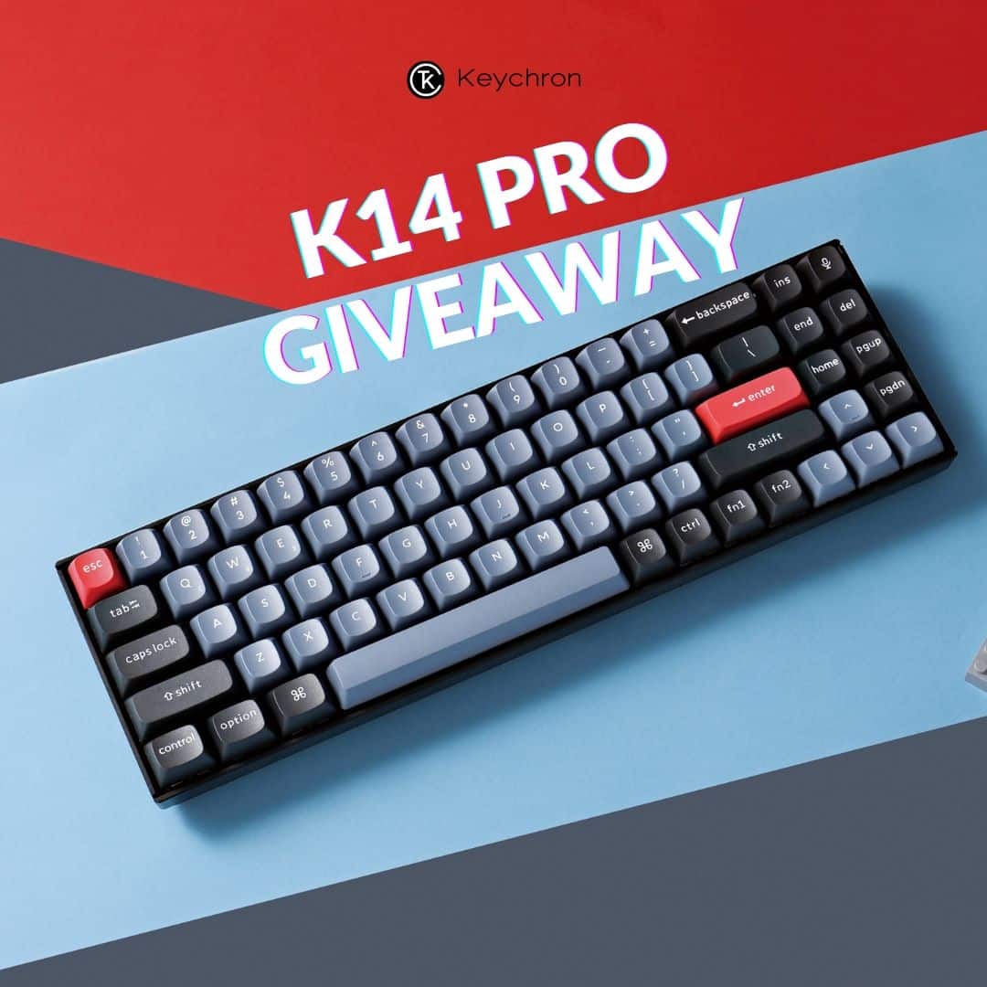 Keychron K14 Pro Mechanical Keyboard Giveaway