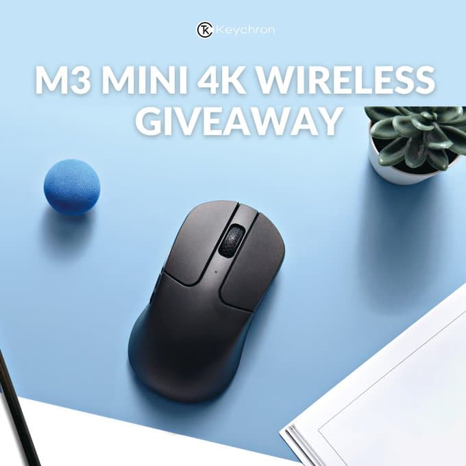 Win Keychron M3 Mini 4K Mouse Giveaway