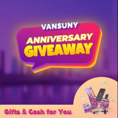 Win $1000 in Vansuny's 10th Anniversary Giveaway
