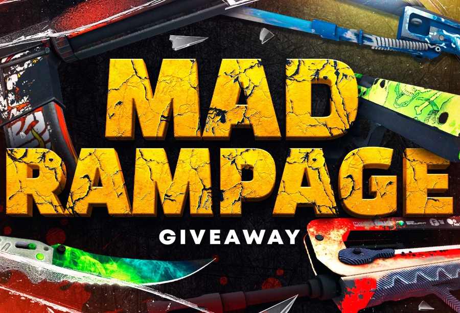 Hellcase Mad Rampage CSGO Skins Giveaway