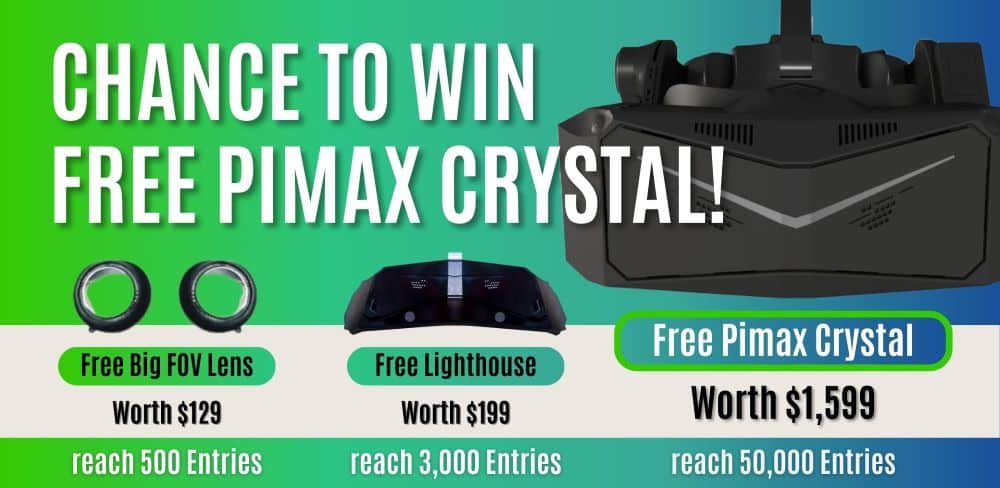 Free Pimax Crystal VR Gaming Headset Giveaway