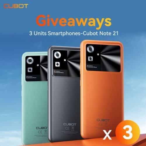 Cubot Note 21 Global Launch Giveaway