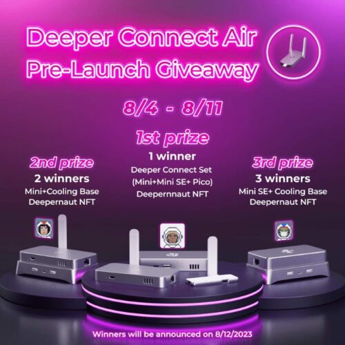 The Deeper Connect Air Giveaway Extravaganza