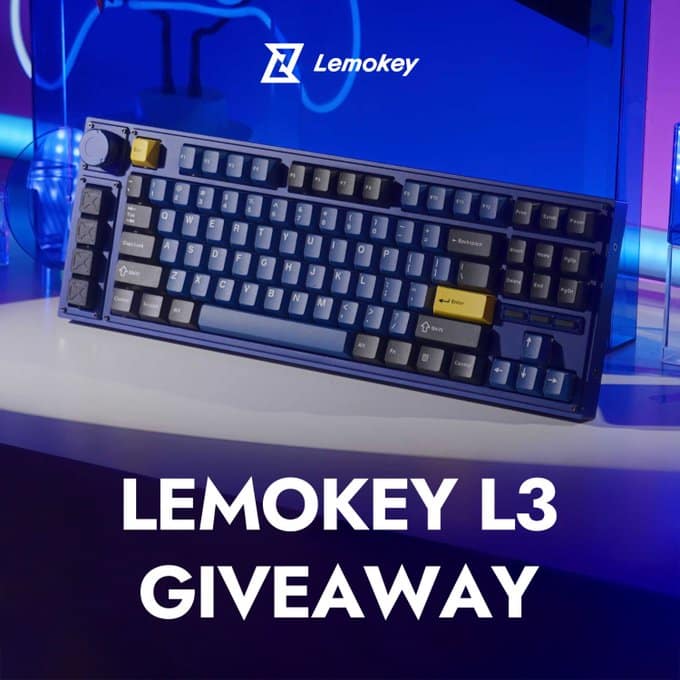 Lemokey L3 Mechanical Keyboard Giveaway