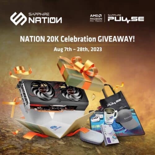 20K Sapphire Nation Celebration Pulse RX 7600 Giveaway