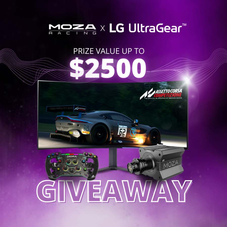 Moza Racing X LG UltraGear Giveaway