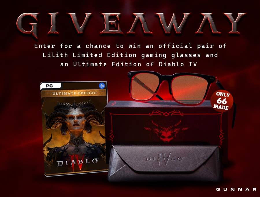 Diablo IV Gaming Glasses & Ultimate Edition Game Giveaway