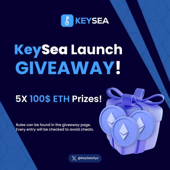 KeySea | $500 ETH Crypto Giveaway