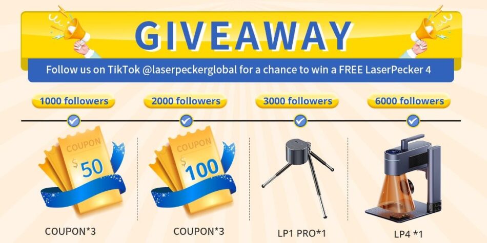 LaserPecker 4 and 1 Pro Printer Giveaway