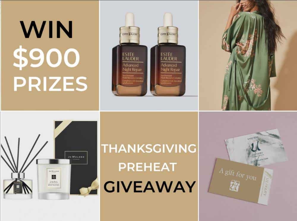 Thanksgiving Preheat $900 Luxurious Gifts Giveaway
